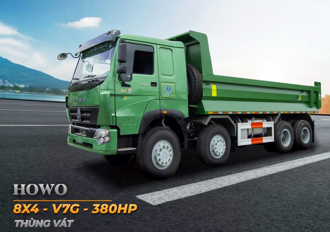 HOWO 8x4 - V7G - 380HP - Thùng Vát